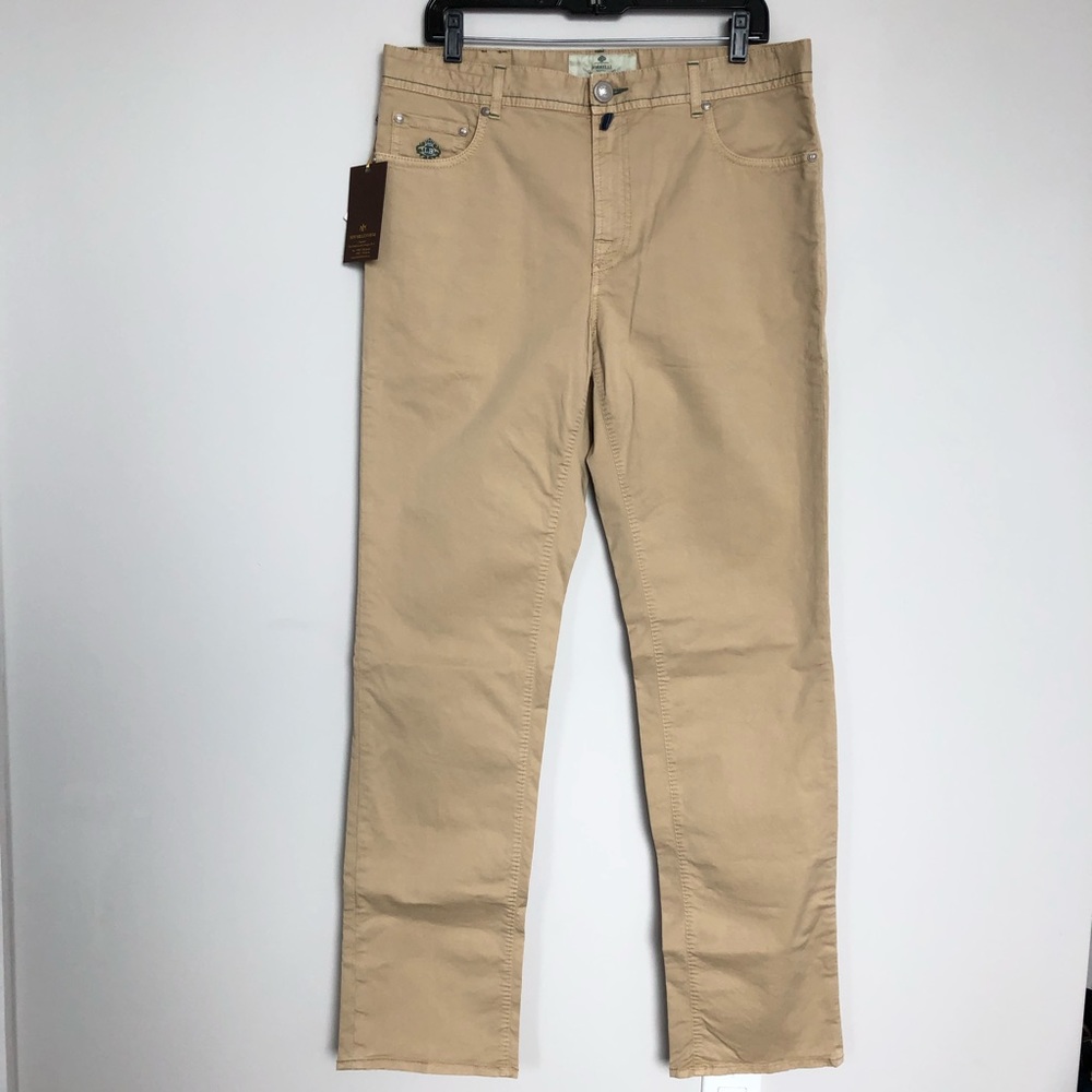 Luigi BORELLI Napoli mens beige pants